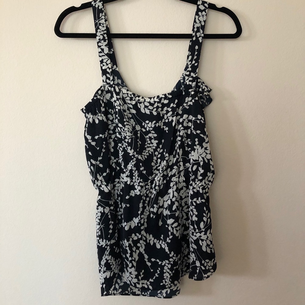 Printed Ann Taylor Tank Blouse